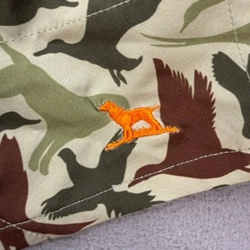 Over Under Clothing Duck Dog Camo Swim Trunks XL Green Bird Hunting Shorts USA